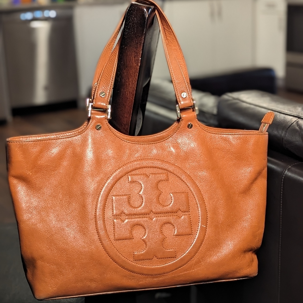 Tory Burch Bombe tote brown handbag